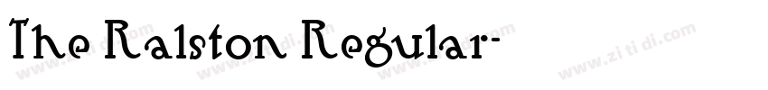 The Ralston Regular字体转换